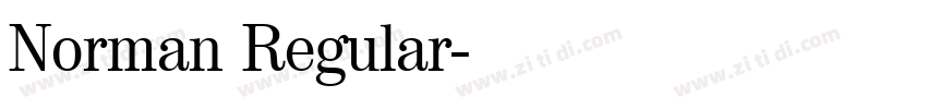 Norman Regular字体转换